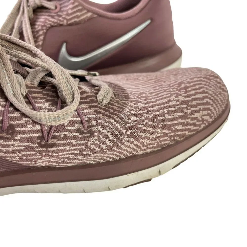Nike Womens Flex Supreme TR6 Training Pink Lace Up Sneakers Shoes 909015-200 / 9